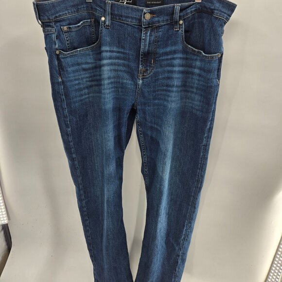 Seven 7 For all Mankind Blue The Straight Malibu Jeans Waist 40 - Picture 1 of 16